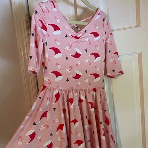 Christmas Dot Dot Smile Girls Dress